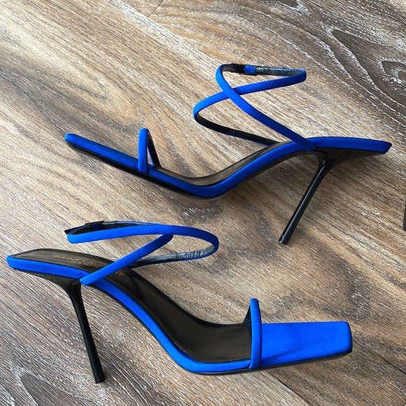 Saint Laurent Nuit Square Toe High Heel Sandals NWOT - Picture 6 of 16